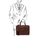 Treviso - Leather laptop briefcase